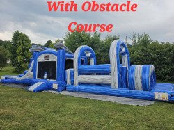 1000000304 1724595063 Wipeout Bounce House With Double Lane Wet/Dry Slides